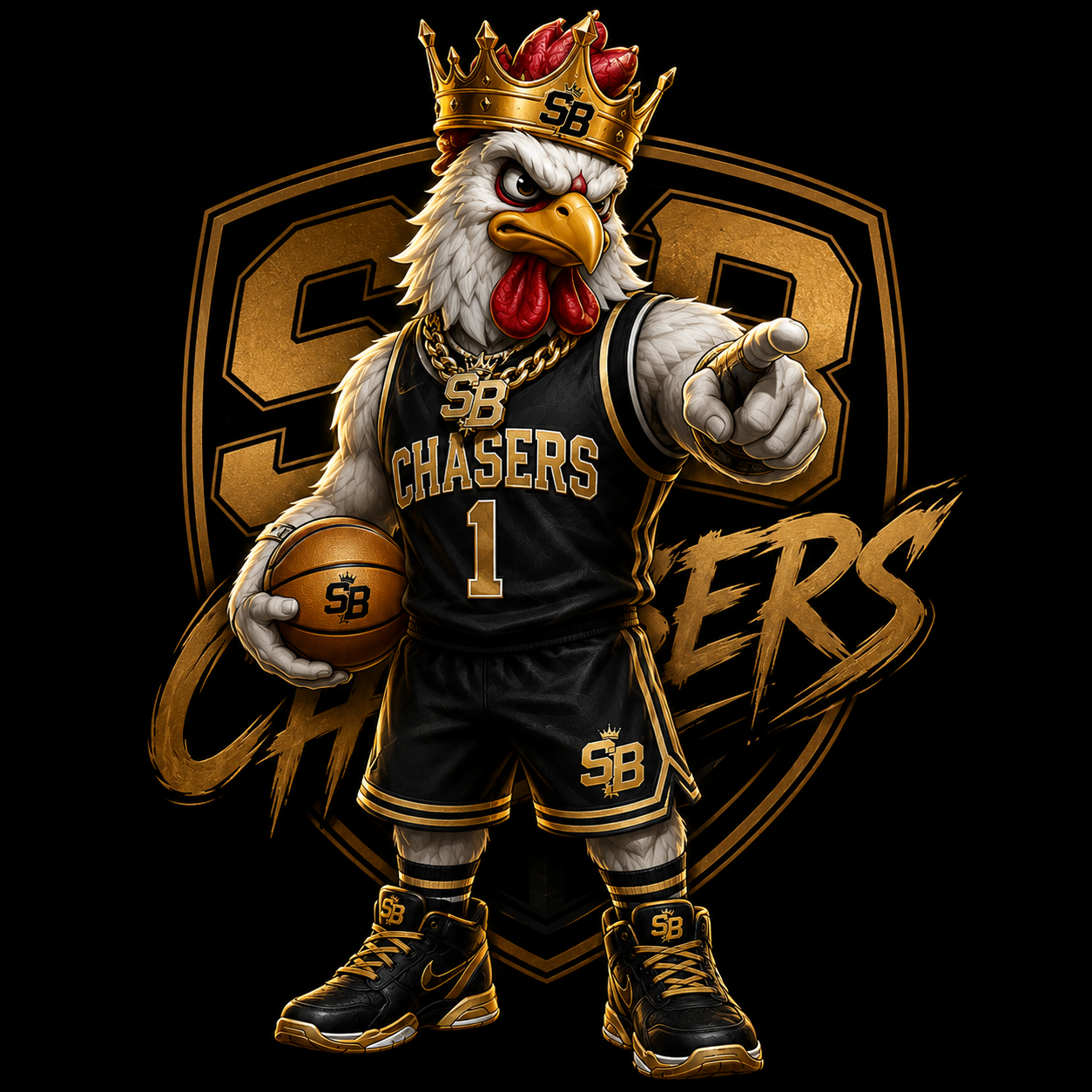 Chicken Chaser Mascot